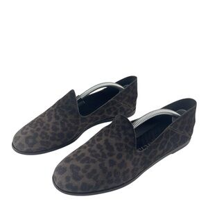 Pedro Garcia Women's Slip-On Leopard Print Suede Loafers Sz. 36/6 US